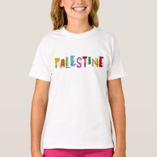 PALÄSTINA Arabischer Name Bunt T-Shirt