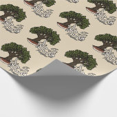 Palästina Arabisches Wort mit palästinensischem Ol Geschenkpapier (Ecke)