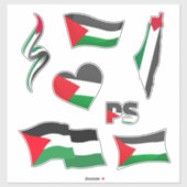 Palästina-Aufkleberpackung Aufkleber (Blatt)