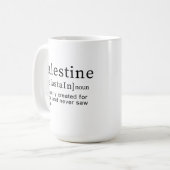 Palästina Bedeutung Design Palästina Definition Te Kaffeetasse (Vorderseite Links)