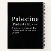 Palästina Bedeutung Design Palästina Definition Te Notizblock (Rückseite)