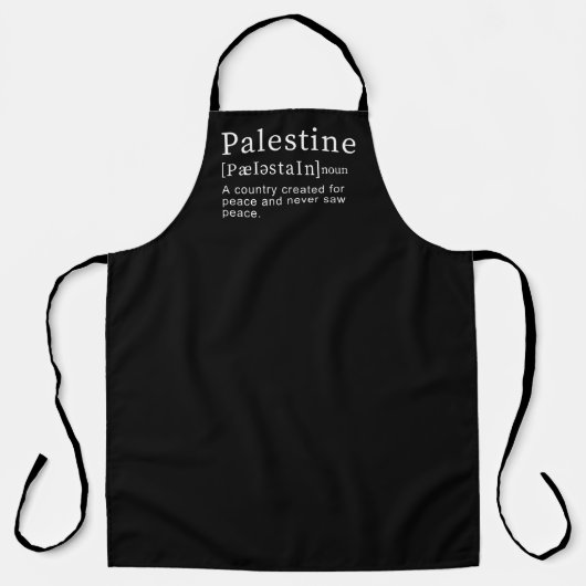 Palästina Bedeutung Design Palästina Definition Te Schürze (Vorderseite)