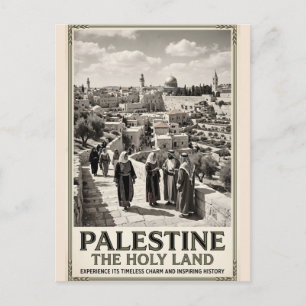 Palästina Das Heilige Land Vintage Reise Kunst Postkarte