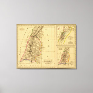 Palästina, das Königreich Israel Leinwanddruck