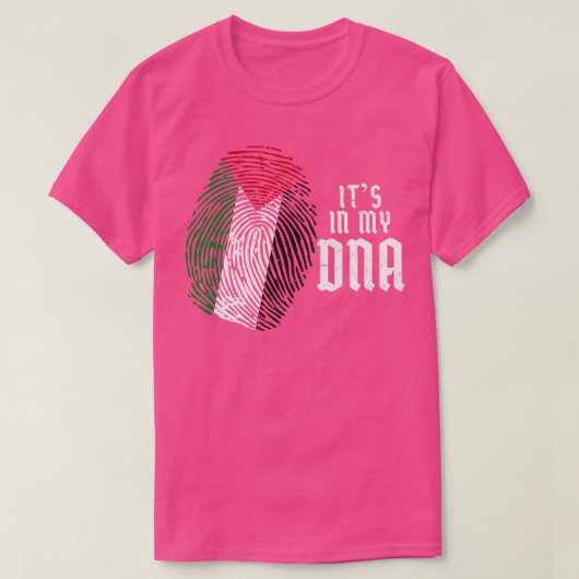 Palästina-DNA-Fingerabdruck T-Shirt (Design vorne)