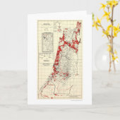 Palästina-Dorf-Karte 1949 Karte (Gelbe Blume)