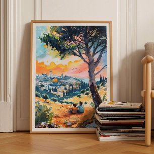 Palästina Druck Palästina Illustration Palästina Poster