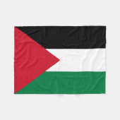 Palästina-Flagge Fleecedecke (Vorderseite (Horizontal))