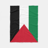 Palästina-Flagge Fleecedecke (Vorderseite)