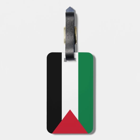 Palästina-Flagge Gepäckanhänger (Rückseite vertikal)