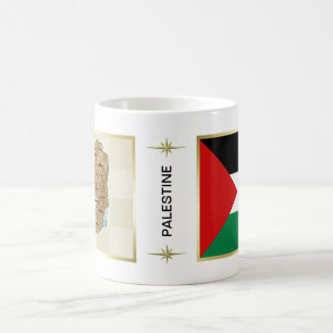 Palästina-Flagge + Karten-Tasse Kaffeetasse