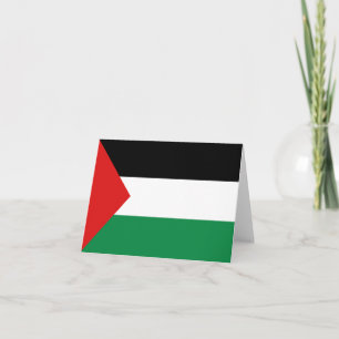 Palästina-Flagge Notizkarte Karte