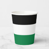 Palästina-Flagge Pappbecher (Links)