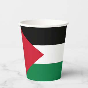 Palästina-Flagge Pappbecher