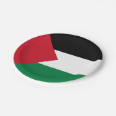 Palästina-Flagge Pappteller (Schrägansicht)