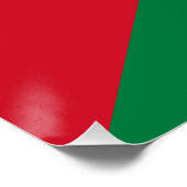 Palästina-Flagge Poster (Ecke)