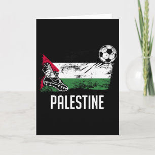 Palästina-Flagge Trikot Palästina Fußballmannschaf Karte