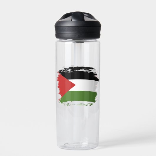 Palästina-Flagge Trinkflasche (Vorderseite)