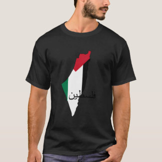Palästina-Flagge und Karte T-Shirt