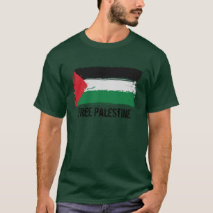 Palästina-Flaggen-Bürsten-Kunst - freies Paläst T-Shirt