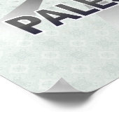 Palästina-Flaggenplan 2.0 Poster (Ecke)