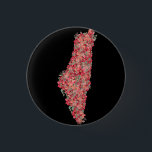 Palästina-Flora-Karte Kunstfreiheit für Palästinen Button<br><div class="desc">Dies ist eine besondere Floral Palestine Karte Design Für Palästinenser, Palästinenser Liebhaber Pro-Palästinenser, oder alle, die Freiheit und Gerechtigkeit unterstützen und Ungerechtigkeit bekämpfen. An alle Befürworter der gerechten palästinensischen Sache. Aufstieg und Unterstützung der Befreiung Palästinas und des Gazastreifens und der Schaffung eines Friedens in Jerusalem. Entworfen von Peace Lover Designern....</div>