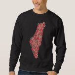 Palästina-Flora-Karte Kunstfreiheit für Palästinen Sweatshirt<br><div class="desc">Dies ist eine besondere Floral Palestine Karte Design Für Palästinenser, Palästinenser Liebhaber Pro-Palästinenser, oder alle, die Freiheit und Gerechtigkeit unterstützen und Ungerechtigkeit bekämpfen. An alle Befürworter der gerechten palästinensischen Sache. Aufstieg und Unterstützung der Befreiung Palästinas und des Gazastreifens und der Schaffung eines Friedens in Jerusalem. Entworfen von Peace Lover Designern....</div>