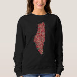 Palästina-Flora-Karte Kunstfreiheit für Palästinen Sweatshirt<br><div class="desc">Dies ist eine besondere Floral Palestine Karte Design Für Palästinenser, Palästinenser Liebhaber Pro-Palästinenser, oder alle, die Freiheit und Gerechtigkeit unterstützen und Ungerechtigkeit bekämpfen. An alle Befürworter der gerechten palästinensischen Sache. Aufstieg und Unterstützung der Befreiung Palästinas und des Gazastreifens und der Schaffung eines Friedens in Jerusalem. Entworfen von Peace Lover Designern....</div>