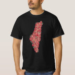Palästina-Flora-Karte Kunstfreiheit für Palästinen T-Shirt<br><div class="desc">Dies ist eine besondere Floral Palestine Karte Design Für Palästinenser, Palästinenser Liebhaber Pro-Palästinenser, oder alle, die Freiheit und Gerechtigkeit unterstützen und Ungerechtigkeit bekämpfen. An alle Befürworter der gerechten palästinensischen Sache. Aufstieg und Unterstützung der Befreiung Palästinas und des Gazastreifens und der Schaffung eines Friedens in Jerusalem. Entworfen von Peace Lover Designern....</div>