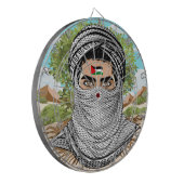 Palästina Freedom Fighter Portrait Dartscheibe (Vorderseite Links)