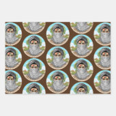 Palästina Freedom Fighter Portrait Geschenkpapier Set (Vorderseite 3)