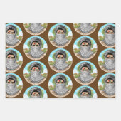 Palästina Freedom Fighter Portrait Geschenkpapier Set (Vorderseite)