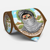Palästina Freedom Fighter Portrait Krawatte (Gerollt)
