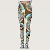 Palästina Freedom Fighter Portrait Leggings (Vorderseite)