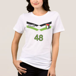 Palästina-Fußballtrikot Handala benutzerdefinierte Tri-Blend Shirt