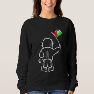Palästina-Gaza-Flagge mit Handala Sweatshirt
