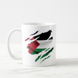 Palästina geklatschter Stolz Flag T - Shirt Keule Kaffeetasse