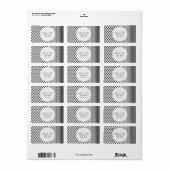 Palästina Hatta Keffiyeh Vielen Dank für Ihre Hoch Adressaufkleber (Vorne)