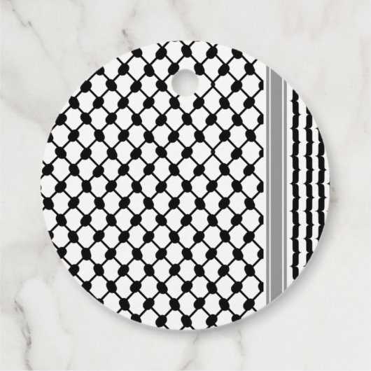 Palästina Hatta Keffiyeh Vielen Dank für Ihre Hoch Geschenkanhänger (Rückseite)