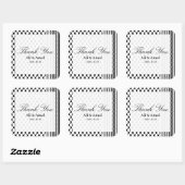 Palästina Hatta Keffiyeh Vielen Dank für Ihre Hoch Quadratischer Aufkleber (Blatt)