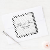 Palästina Hatta Keffiyeh Vielen Dank für Ihre Hoch Quadratischer Aufkleber (Umschlag)