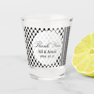 Palästina Hatta Keffiyeh Vielen Dank Gastgeschenk  Schnapsglas