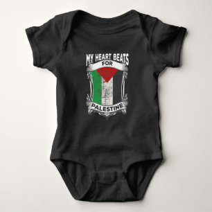 Palästina Herz-Gaza-Frieden palästinensische Wur Baby Strampler