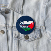 Palästina-Herz palästinensischer Stolz Button (Beispiel)
