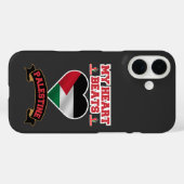 Palästina-Herzenflagge Liebe Unterstützung Freihei Case-Mate iPhone Hülle (Rückseite (Horizontal))
