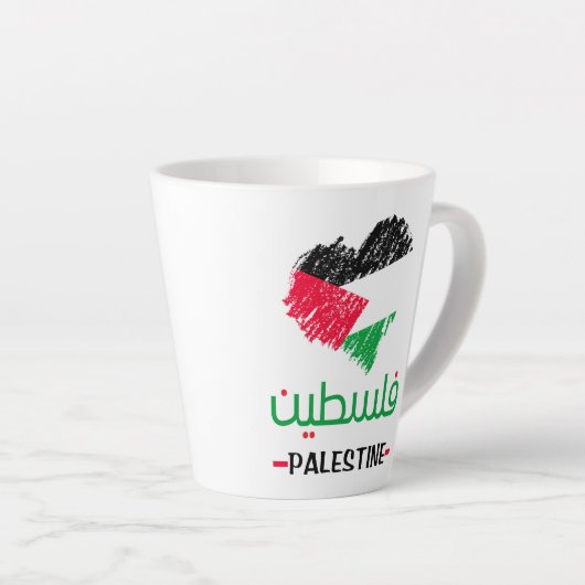 Palästina-Herztote Milchtasse (Rechte Ecke)