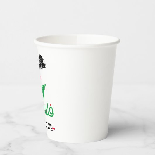 Palästina-Herztote Pappbecher (Links)