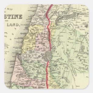 Palästina, Jerusalem 2 Quadratischer Aufkleber