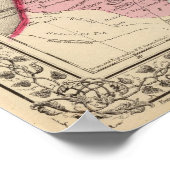 Palästina, Jerusalem Karte von Mitchell Poster (Ecke)