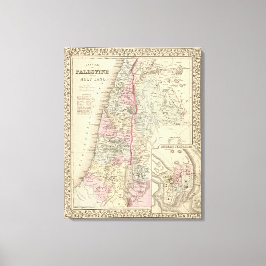 Palästina, Jerusalem Leinwanddruck (Vorderseite)